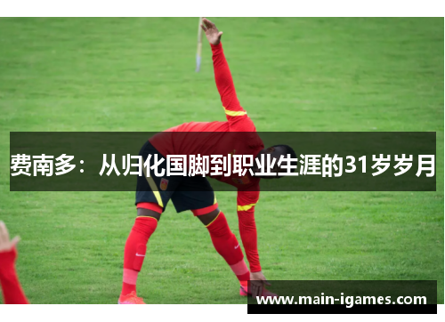 费南多：从归化国脚到职业生涯的31岁岁月